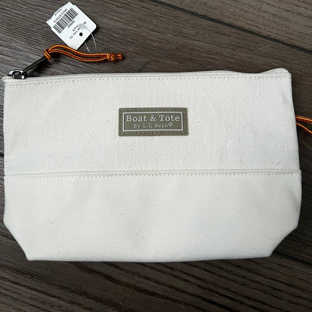 L.L. Bean Cream Boat & Tote Bag